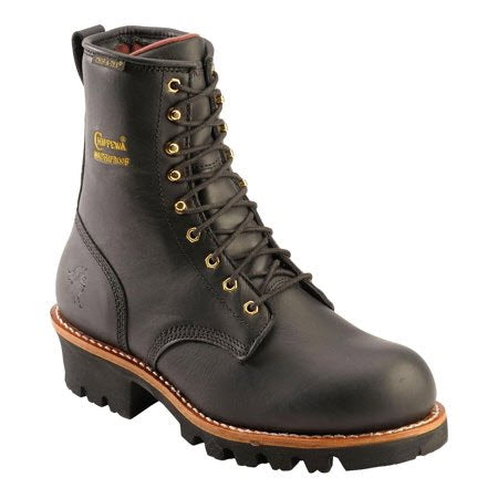 Chippewa Boots Black Polishable Work Boots Chippewa Boots Motorcycle main image 1