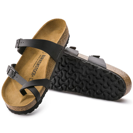 BIRKENSTOCK MAYAR BIRKO-FLOR BLACK - WOMENS - Lamey Wellehan Shoes