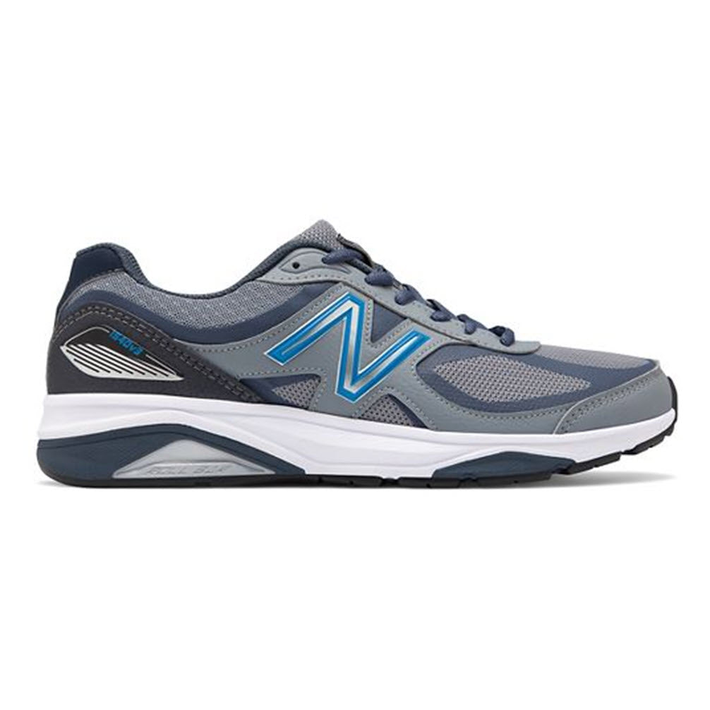 A New Balance 1540v3 Marblehead/Black running shoe, designed for overpronation support, with a prominent "n" logo on the side.