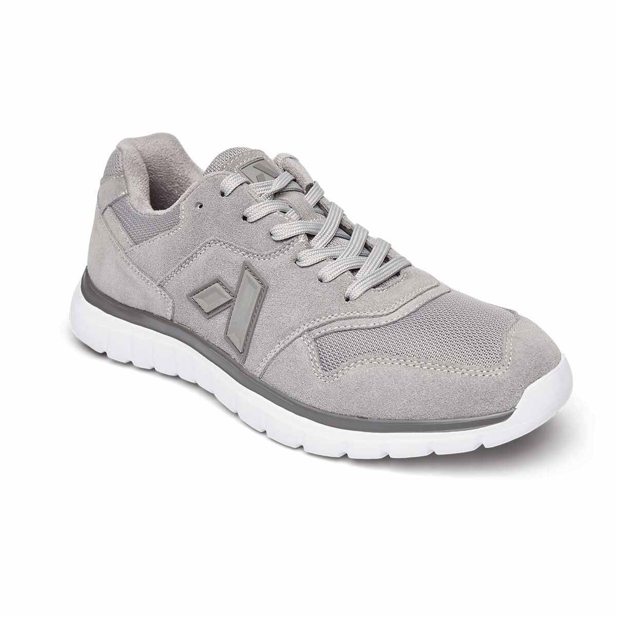 A single Anodyne gray athletic sneaker with a lightweight outsole and white laces, displayed on a plain white background.