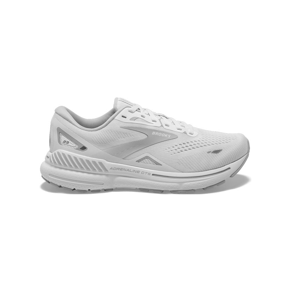 A single Brooks Adrenaline GTS 23 women&#39;s running shoe shown from a side angle against a plain white background.