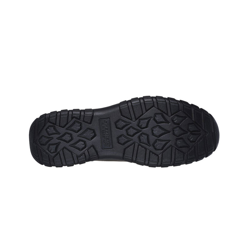 A black sole of a Skechers Loeman Slip-ins shoe.