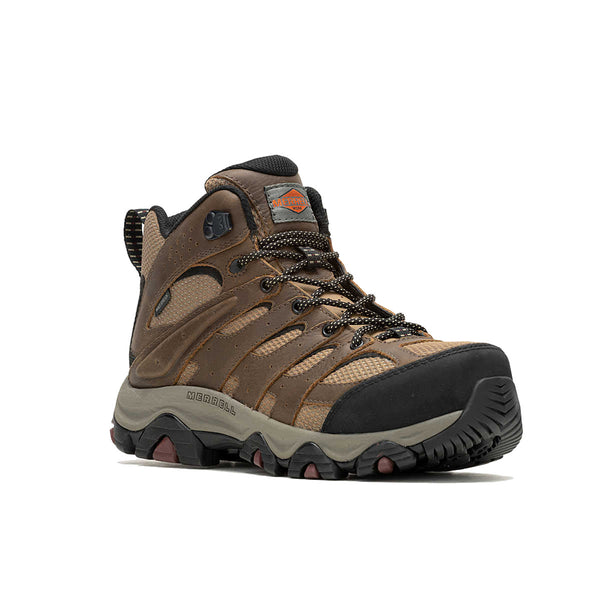 MERRELL COMPOSITE TOE MOAB VERTEX 2 MID BROWN - WOMENS - Lamey
