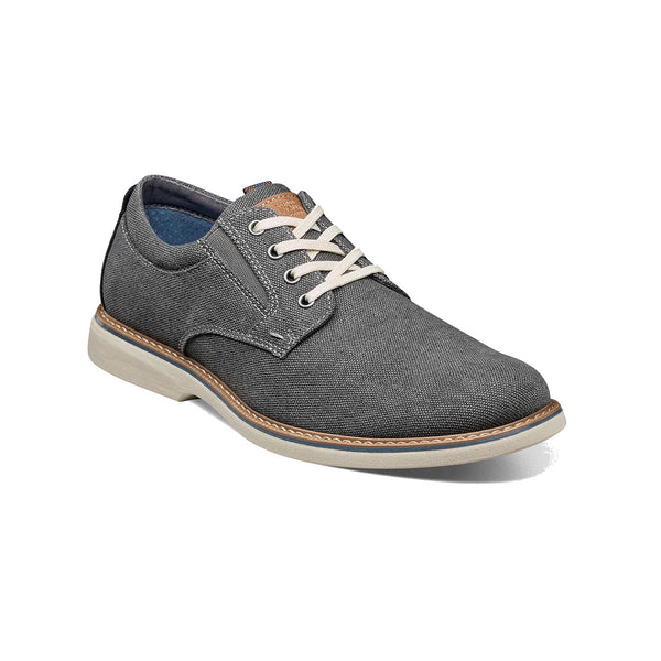 NUNN BUSH OTTO CANVAS PLAIN TOE OXFORD GUNMETAL - MENS - Lamey