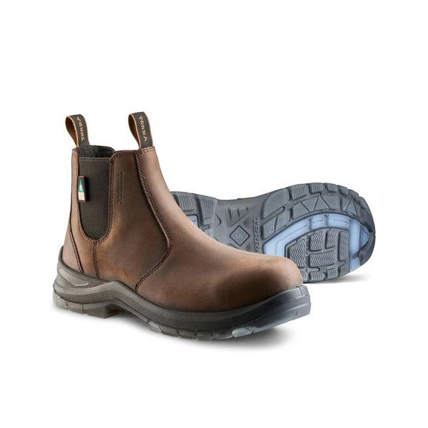 TERRA COMPOSITE TOE MURPHY WATERPROOF CHELSEA BOOTS DARK BROWN