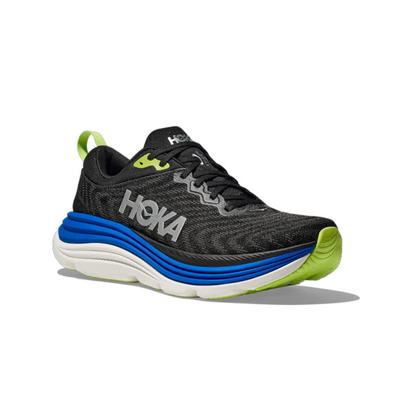 HOKA GAVIOTA 5 BLACK/COBALT - MENS - Lamey Wellehan Shoes