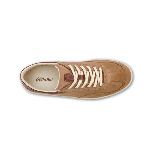 Olukai Walino Oxford Suede Leather Shoes in Box - Kona Coffee Konea - Toffee / Toffee | OluKai main image 2