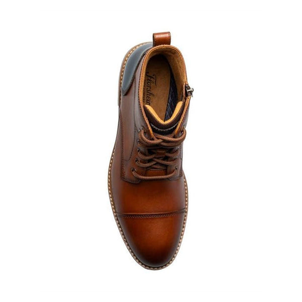 FLORSHEIM RENEGADE CAP TOE LACE UP BOOT COGNAC SMOOTH - MENS