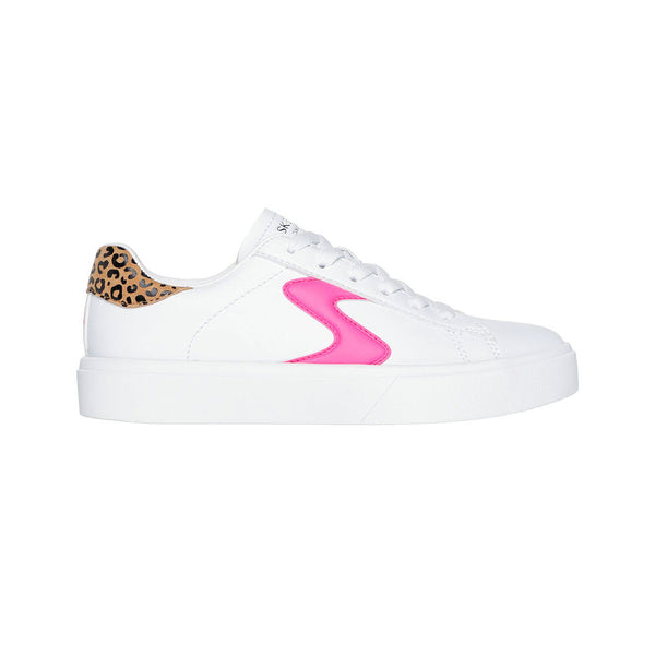 SKECHERS EDEN LX WHITE/LEOPARD - KIDS - Lamey Wellehan Shoes