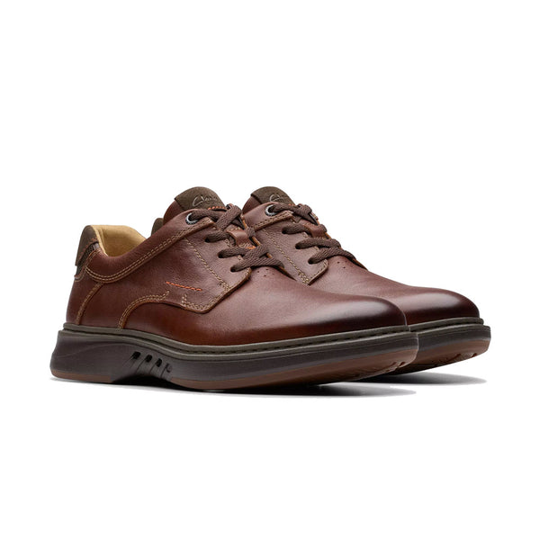 CLARKS UN BRILEY PACE LACE OXFORD TAN LEATHER - MENS - Lamey