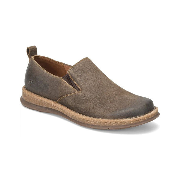 BORN BRYSON SLIP ON DISTRESSED SUEDE TAUPE - MENS - Lamey  display picture 1