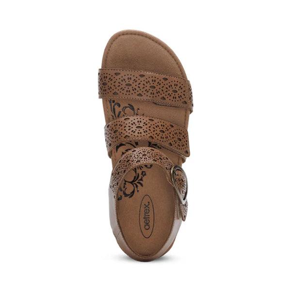 AETREX LILLY TAUPE CUTOUT - WOMENS - Lamey Wellehan Shoes