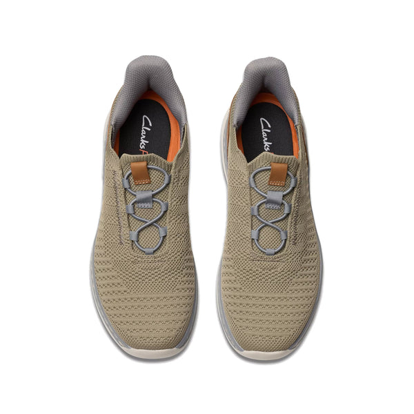 CLARKS CLARKSPRO LO LACE OXFORD KHAKI COMBI - MENS - Lamey