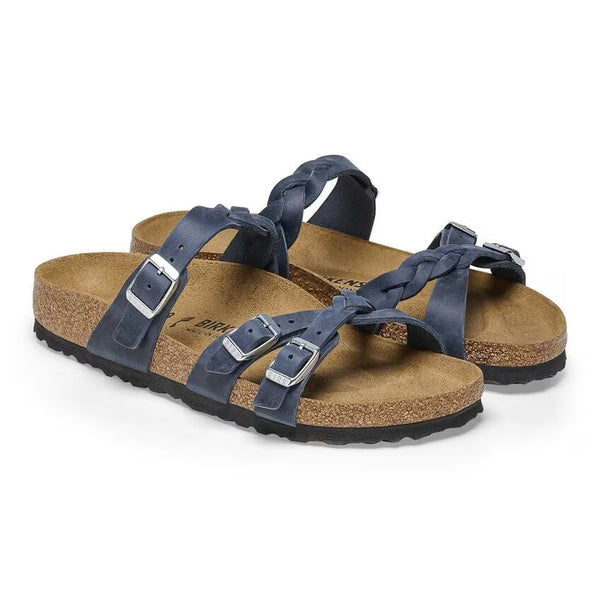 BIRKENSTOCK FRANCA BRAID NAVY - WOMENS - Lamey Wellehan Shoes