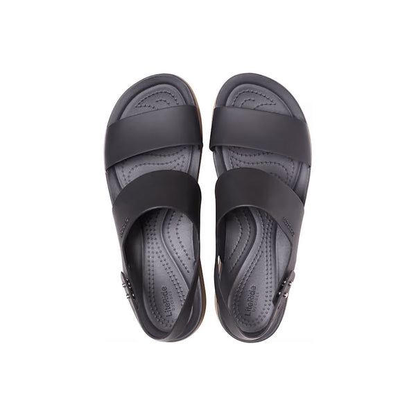 ボロチャリ CROCS BROOKLYN LOW WEDGE BLACK/MUSHROOM - WOMENS - Lamey Wellehan