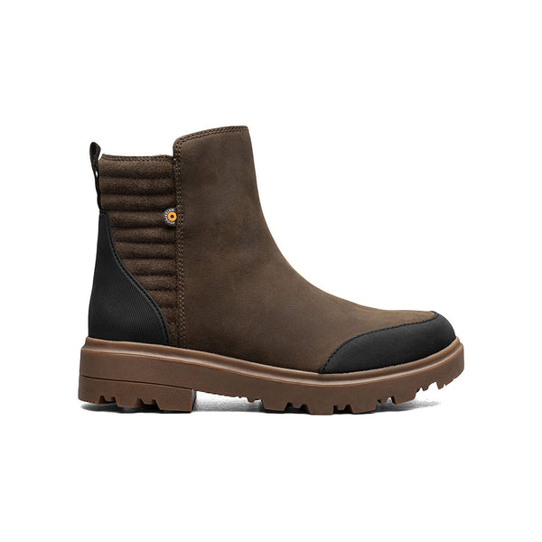 BOGS HOLLY ZIP LEATHER II DARK BROWN - WOMENS - Lamey Wellehan Shoes