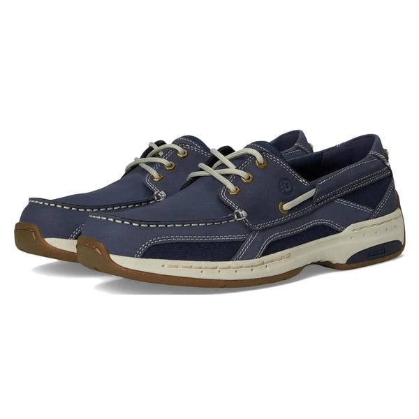 DUNHAM CAPTAIN 3 EYE BOAT SHOE DARK BLUE - MENS