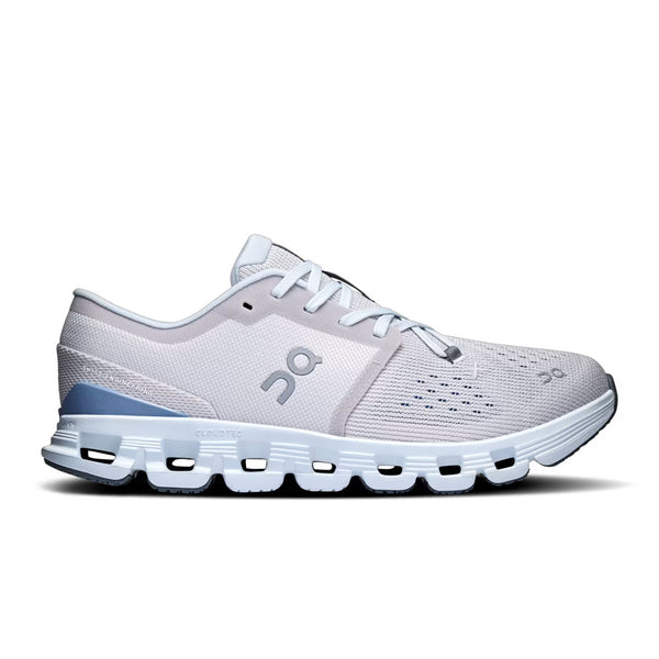 ON CLOUD X 4 SILVER/CHAMBRAY - WOMENS - Lamey Wellehan Shoes