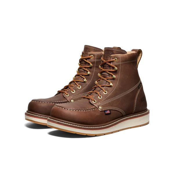 KEEN COMPOSITE TOE 6 INCH LIBERTY WATERPROOF WEDGE BOOT USA