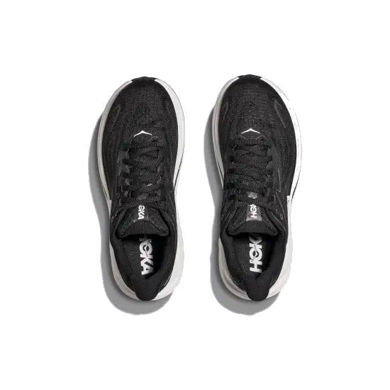 HOKA CLIFTON 10 BLACK/WHITE - WOMENS - Lamey Wellehan Shoes