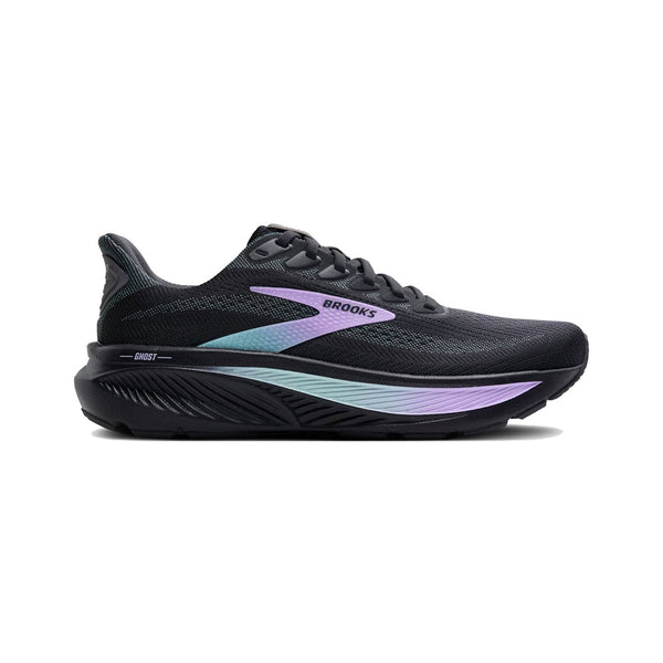 BROOKS GHOST 17 GREY/CLEARWATER/PURPLE - WOMENS - Lamey Wellehan Shoes