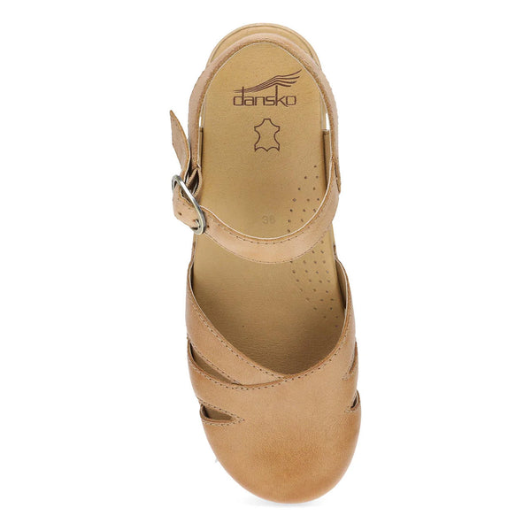 DANSKO MARGRETA MARY JANE CLOG HONEY DISTRESSED - WOMENS - Lamey