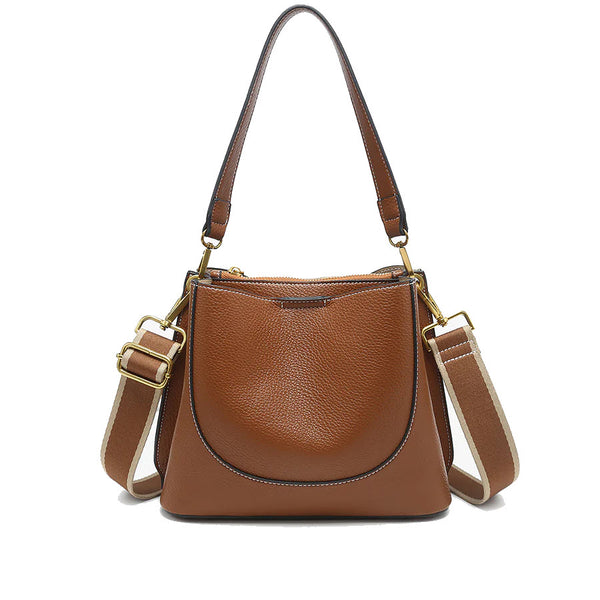 JEN & CO CORINNA BUCKET BAG BROWN - Lamey Wellehan Shoes