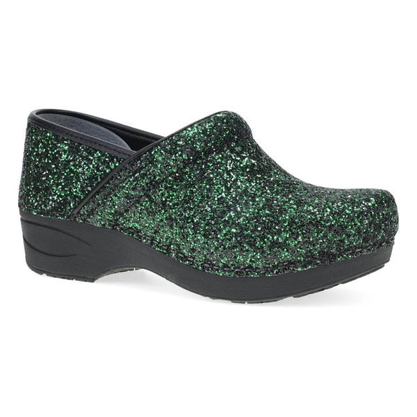DANSKO XP 2.0 ELIXIR GREEN GLITTER CLOG - WOMENS - Lamey Wellehan