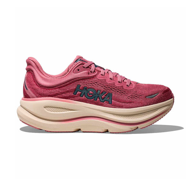 ピーチローズ HOKA BONDI 9 LINGONBERRY/CRANBERRY - WOMENS - Lamey Wellehan Shoes