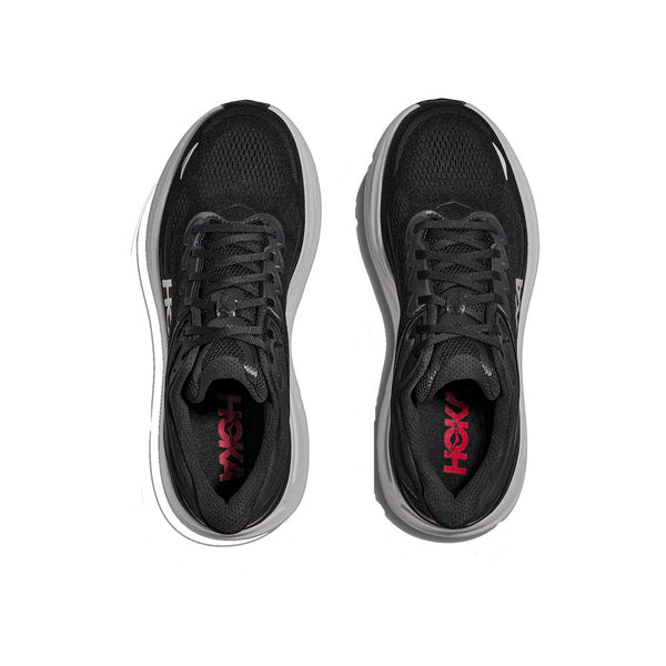 HOKA BONDI 9 BLACK/VERMILLION - MEN - Lamey Wellehan Shoes
