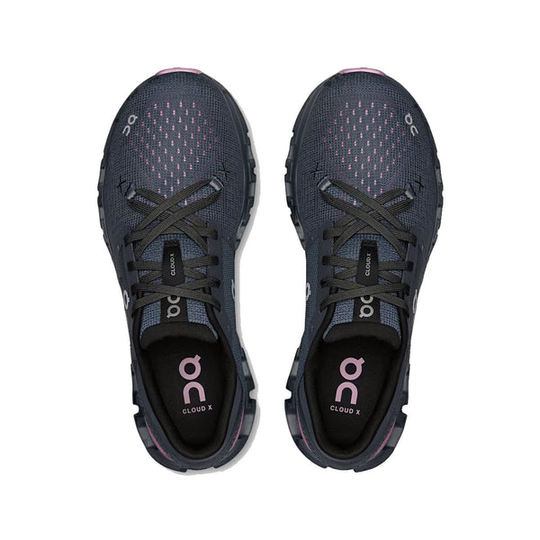 ON CLOUD X 4 NAVY/SAKURA - WOMENS - Lamey Wellehan Shoes
