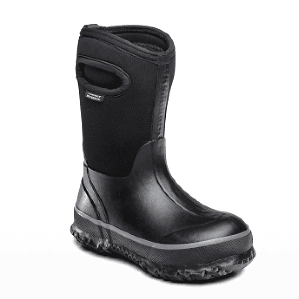 Perfect Storm Classic High Black/Grey - Kids waterproof insulated boot with neoprene insulation and rubber sole.