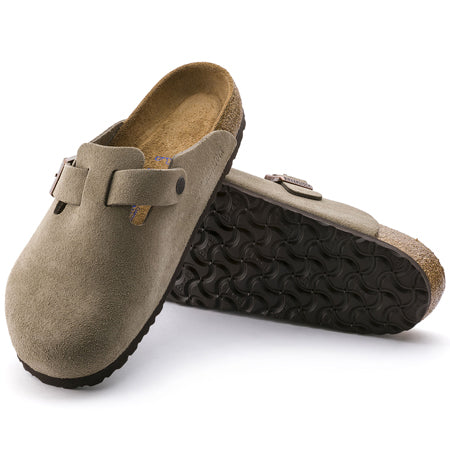 【BIRKENSTOCK】 BOSTON LEVE TAUPE[Narrow] BIRKENSTOCK BOSTON SOFT FOOTBED TAUPE - ADULTS - Lamey