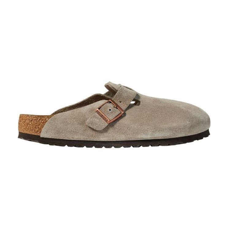 BIRKENSTOCK BOSTON TAUPE SUEDE - ADULTS
