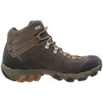 Oboz Bridger Mid Sudan Brown - Mens hiking boot isolated on a white background.