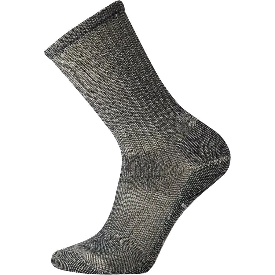 A single Smartwool Classic Hike Light unisex gray sock displayed against a white background.