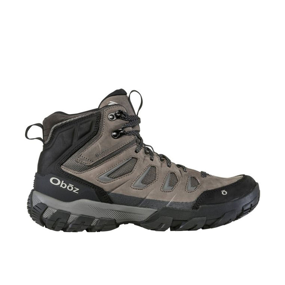 Men&#39;s Oboz Sawtooth X Mid waterproof hiking boot on a white background.