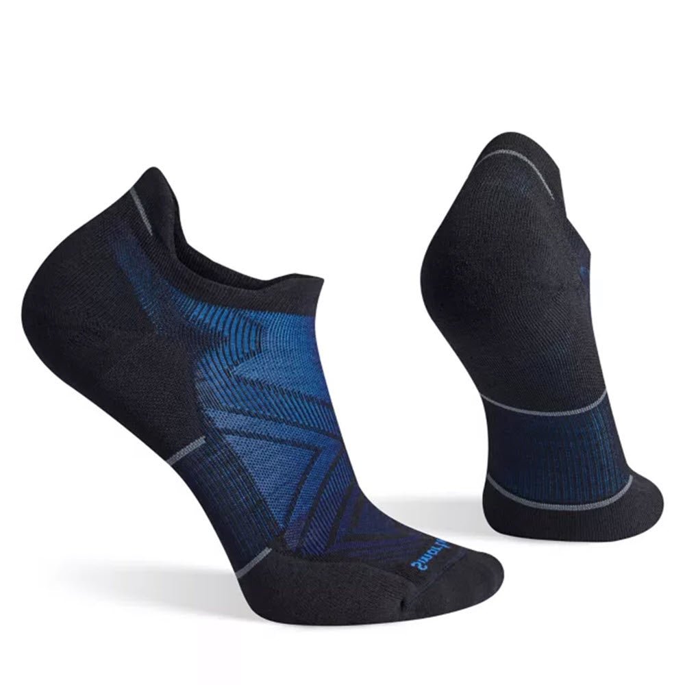 SMARTWOOL RUN TARGETED CUSHION LOW ANKLE BLACK/BLUE - MENS - Lamey Wellehan Shoes SMARTWOOL RUN TARGETED CUSHION LOW ANKLE BLACK/BLUE - MENS - Lamey Wellehan Shoes