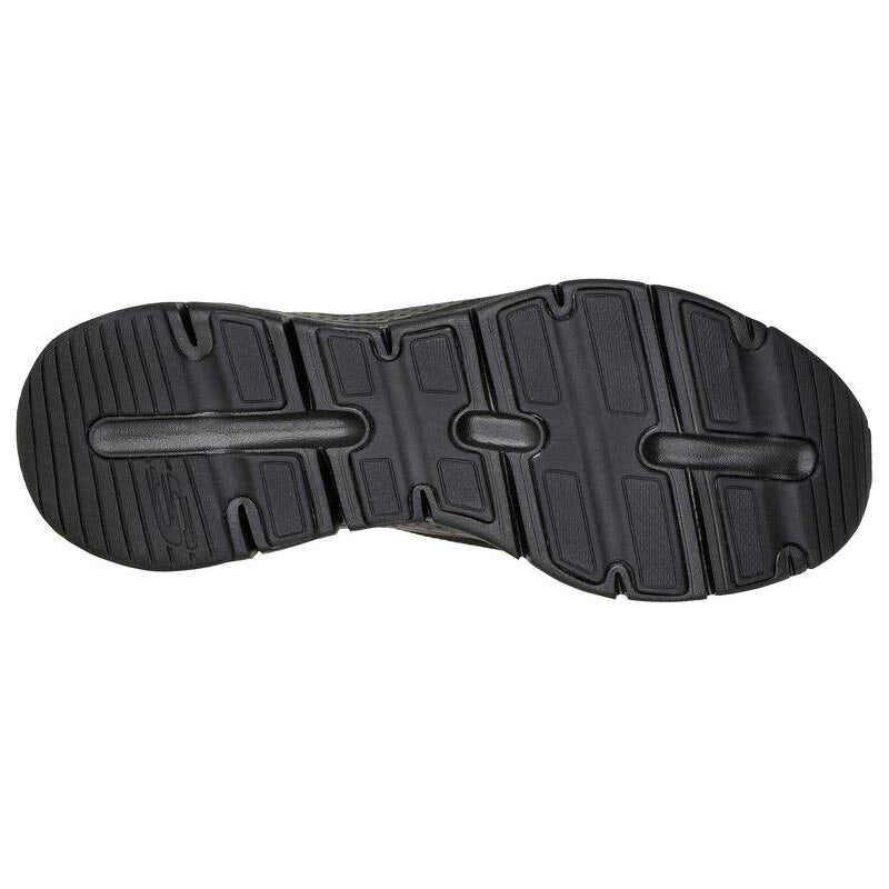 Black Skechers Arch Fit Keep It Up shoe sole with tread pattern.