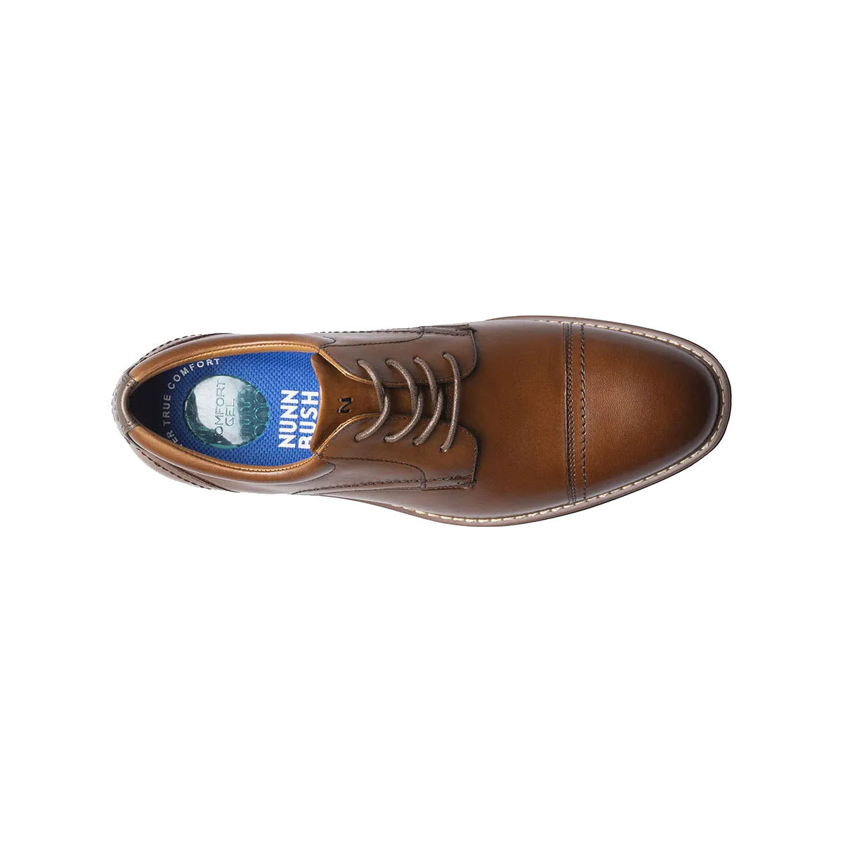 NUNN BUSH CENTRO FLEX CAP TOE OXFORD COGNAC MENS