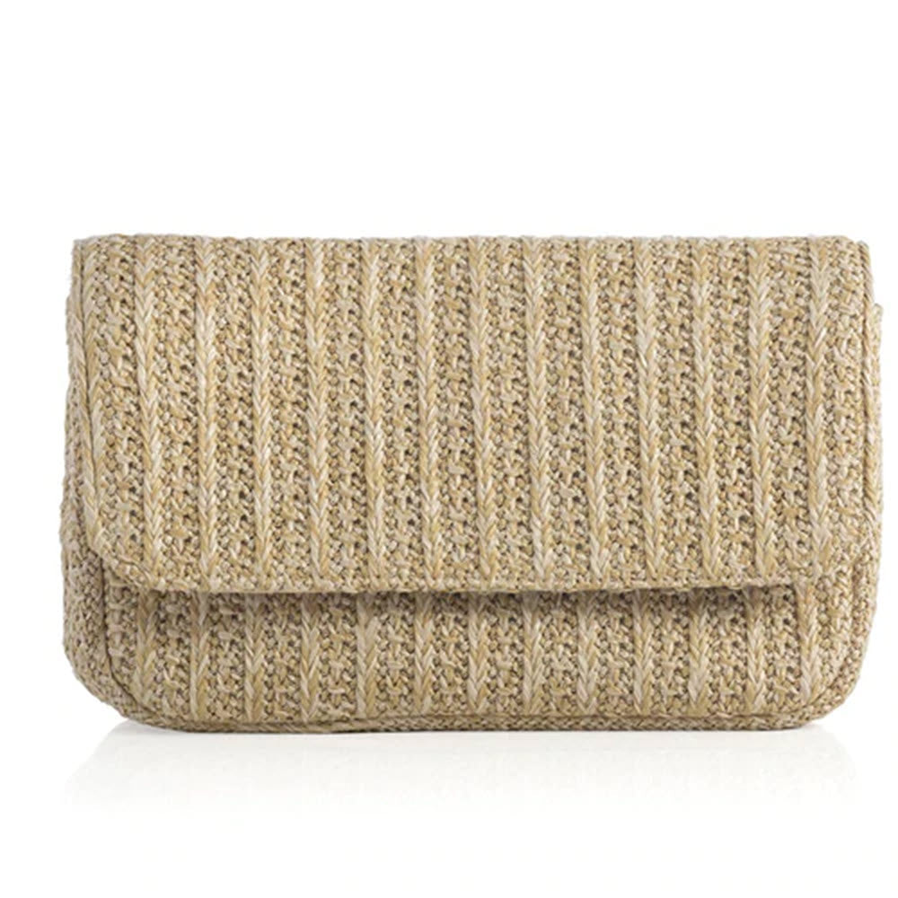 Shiraleah brooke crossbody bag natural against a white background.