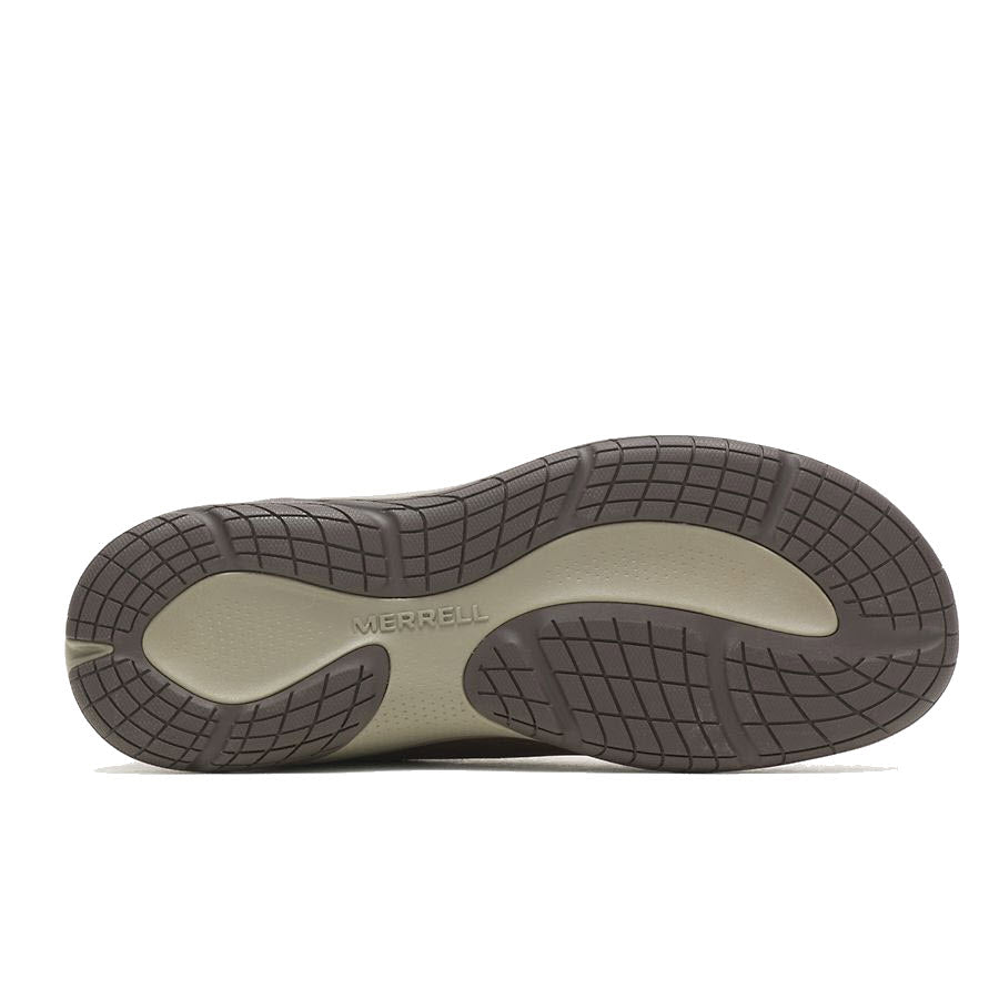 Sole of a Merrell Encore Nova 5 Espresso - Womens shoe displaying a cushioned, patterned tread and Merrell brand name.