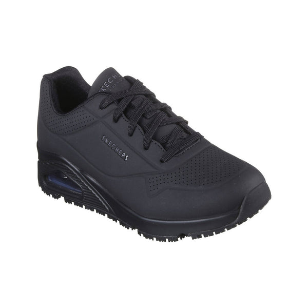 SKECHERS UNO SR DELONEY SAFETY TOE BLACK - WOMENS - Lamey Wellehan