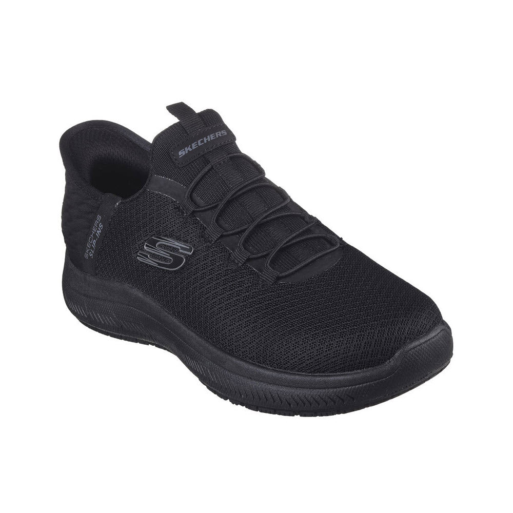 SKECHERS SLIP RESISTANT SUMMIT SLIP ON BLACK - WOMENS - Lamey Wellehan Shoes SKECHERS SLIP RESISTANT SUMMIT SLIP ON BLACK - WOMENS - Lamey Wellehan Shoes