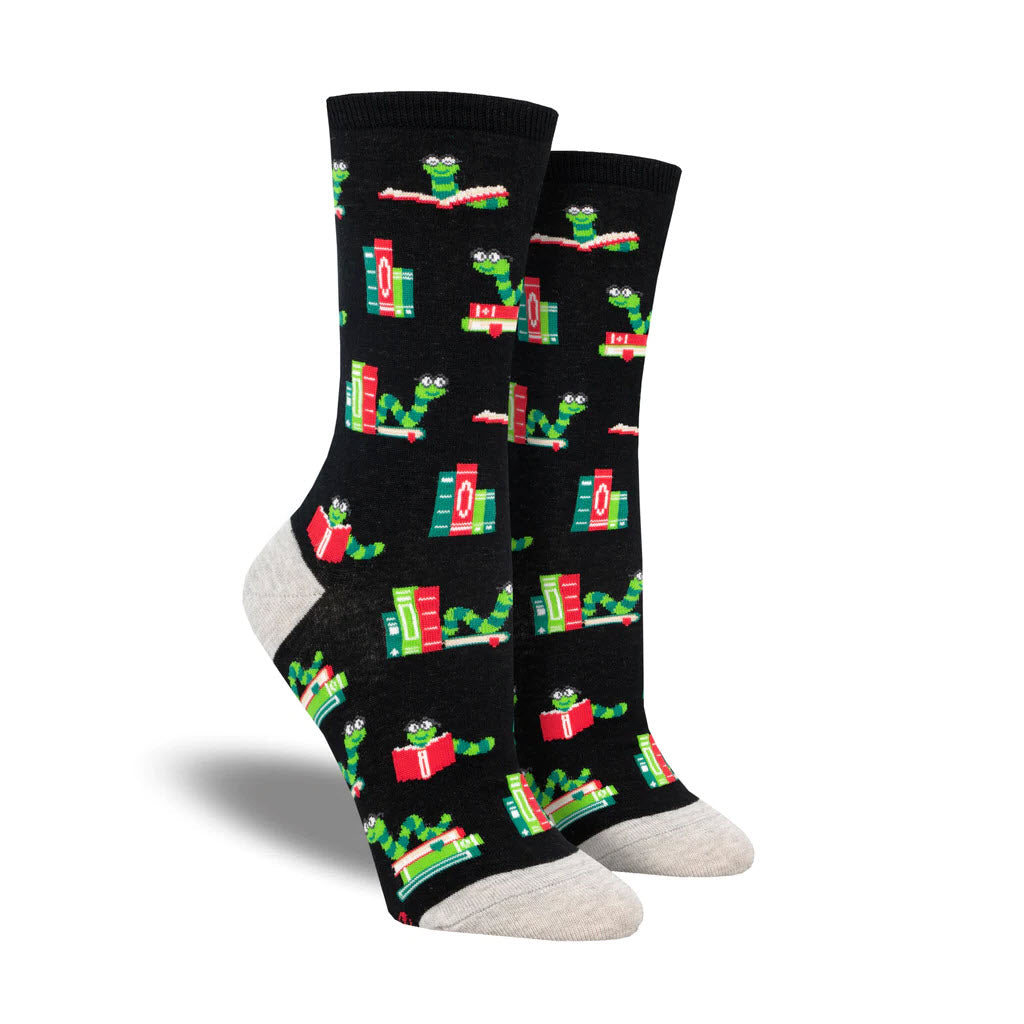 SOCKSMITH BOOKWORM BLACK Lamey Wellehan Shoes