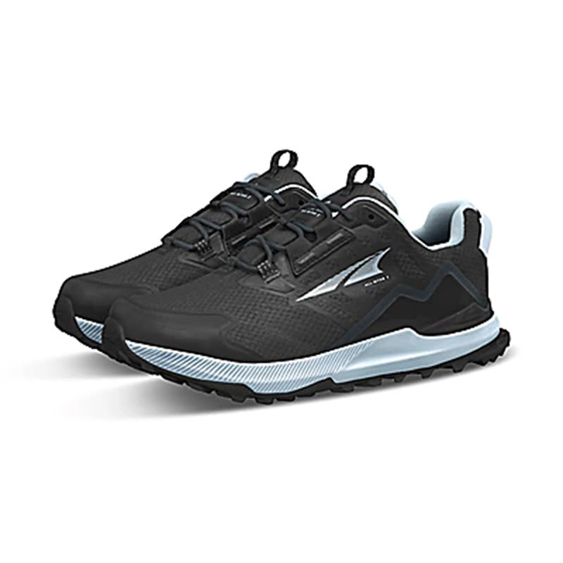 Pair of Altra ALTRA LONE PEAK ALL-WTHR LOW 2 BLACK - WOMENS running shoes.