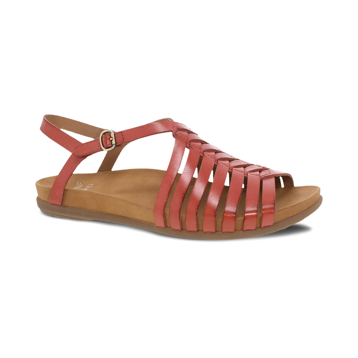 Dansko Jennifer Clay - Womens sandal with a buckle closure and a cushioned sole, isolated on a white background.