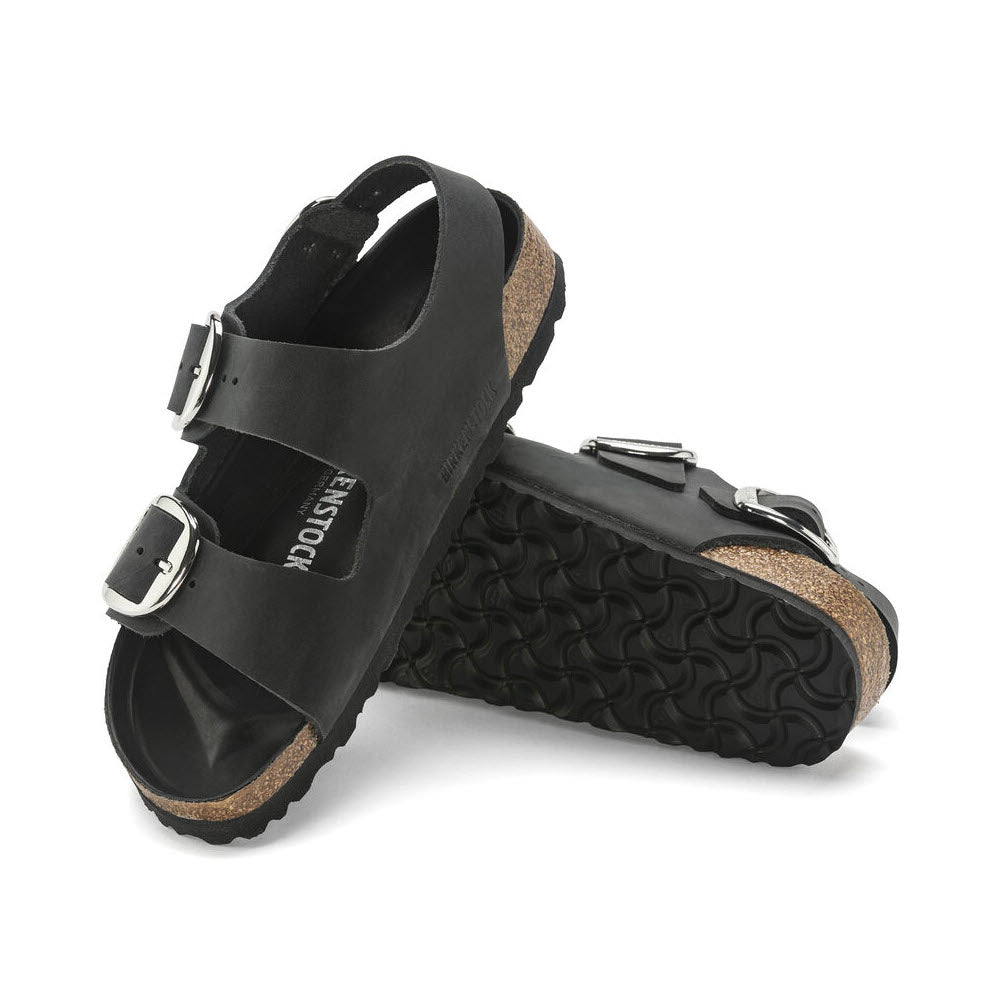 【BIRKENSTOCK】速達無料\"MILANO\" BIG BUCKLE サンダル/Black BIRKENSTOCK】速達無料