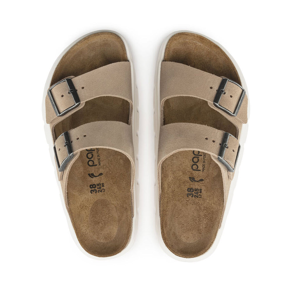 BIRKENSTOCK ARIZONA CHUNKY WARM SAND WOMENS Lamey Wellehan Shoes