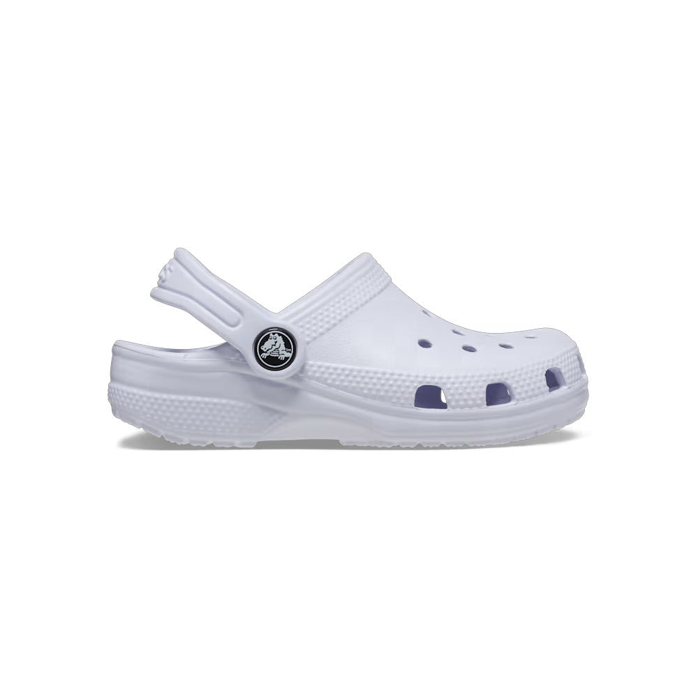 Crocs Classic Clog Dreamscape - Toddler made from Croslite material, featuring holes on the upper surface for Jibbitz charms and a pivoting heel strap, displayed against a solid white background.